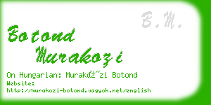 botond murakozi business card